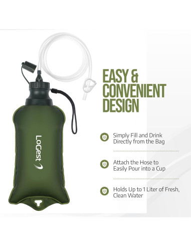 Bolsa de Filtro de Agua Plegable LoGest - 4000L Filtración