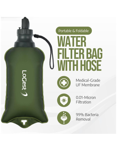 Bolsa de Filtro de Agua Plegable LoGest - 4000L Filtración