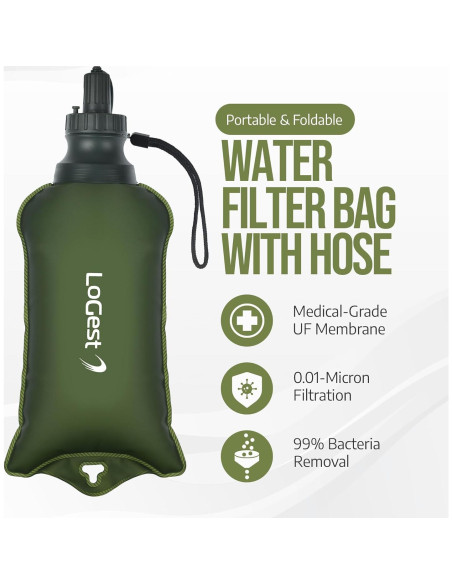 Bolsa de Filtro de Agua Plegable LoGest - 4000L Filtración