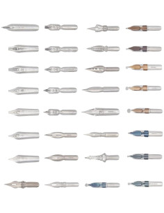 Gullor Set de 34 Plumas de Caligrafía y Soporte Oblicuo 2