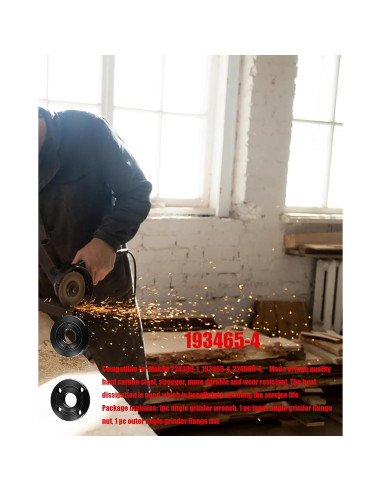 Llave de Grinda Genérico 193465-4 5" 5/8-11 Compatible