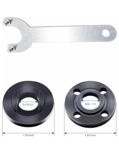 Kit de Llave de Tuerca de Brida KOIUETUA 9 Piezas 4.5" y 5" 2