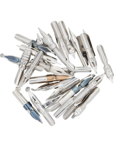 Gullor Set de 34 Plumas de Caligrafía y Soporte Oblicuo