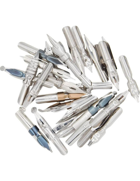 Gullor Set de 34 Plumas de Caligrafía y Soporte Oblicuo