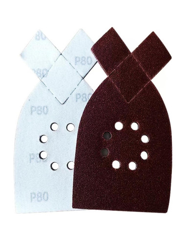 50 Hojas Lija DUSJVYUE 105x175mm 40-120 Grano 8 Agujeros