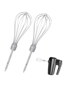 Paquete de 2 Batidores de Acero Inoxidable Ajrwiiy para Mezclador BLACK+DECKER