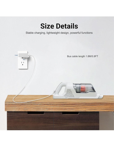 Cargador Black+Decker BHFEA520J 23V 1.8M Aspiradora Mano