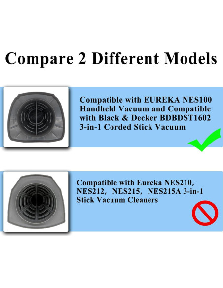 Filtros HEPA y de esponja Aolleteau para EUREKA y Black & Decker Filtros HEPA y de esponja Aolleteau para EUREKA y Black & Decker