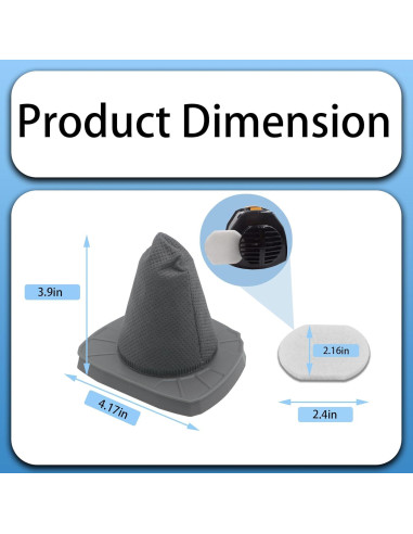 Filtros HEPA y de esponja Aolleteau para EUREKA y Black & Decker