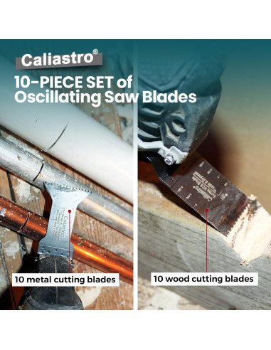 Juego de 20 Hojas de Sierra Caliastro para Madera y Metal