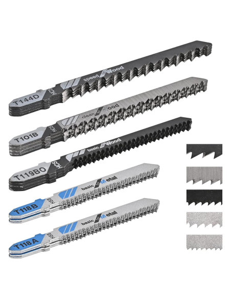 Juego de 20 Hojas de Sierra de Calar Aleybloodes T-Shank