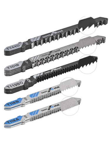 Juego de 20 Hojas de Sierra de Calar Aleybloodes T-Shank