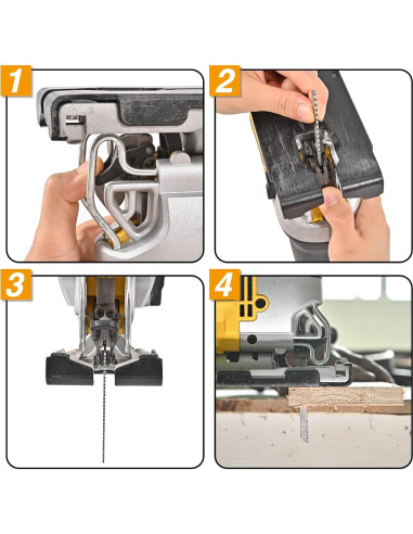 Juego de 20 Hojas de Sierra de Calar Aleybloodes T-Shank