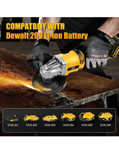 Amoladora Angular Inalámbrica APATB 20V 4.5" 11000 RPM 2