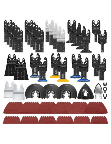 121 Cuchillas de Sierra Oscilante TrivdPro para Madera y Metal