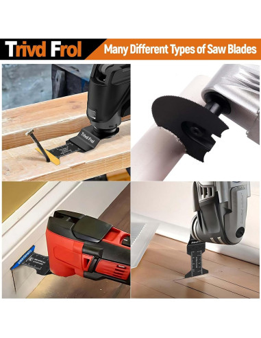 121 Cuchillas de Sierra Oscilante TrivdPro para Madera y Metal