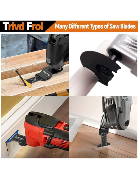 121 Cuchillas de Sierra Oscilante TrivdPro para Madera y Metal