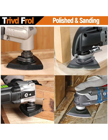 121 Cuchillas de Sierra Oscilante TrivdPro para Madera y Metal