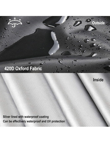 Cubierta de Caja de Deck Kingling 129x71x63 cm Impermeable