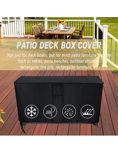 Cubierta de Caja de Deck Kingling 129x71x63 cm Impermeable