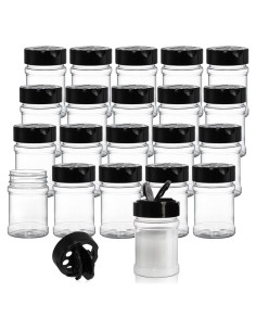 Yesland Tarros de Especias de Plástico 20 Piezas 148 ml Sin BPA