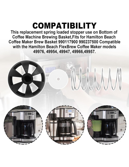 Kits de tapones de resorte UYZO para cafetera Hamilton Beach