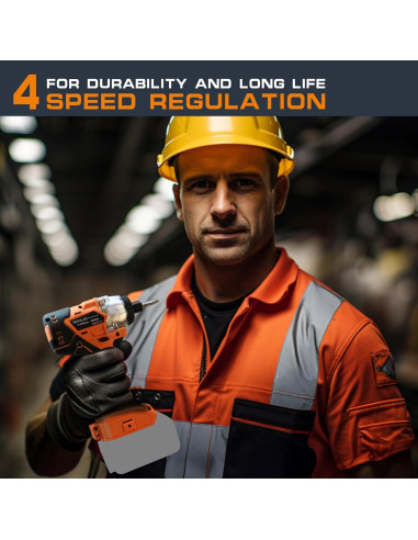 Taladro de impacto inalámbrico Nichilas 20V 420Nm LED