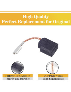 Paquete de 20 cepillos de carbón Dewalt 650916-01 compatibles 2