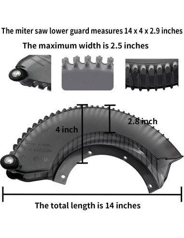 Guardabarros Inferior DeWalt DWS779 DWS780 35.56x20.32cm