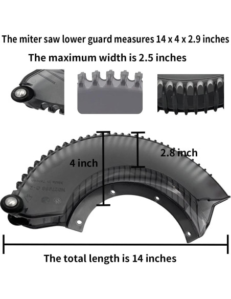 Guardabarros Inferior DeWalt DWS779 DWS780 35.56x20.32cm