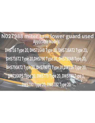 Guardabarros Inferior DeWalt DWS779 DWS780 35.56x20.32cm