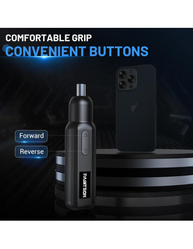 Destornillador Eléctrico LUFF 4V Recargable 250 RPM LED