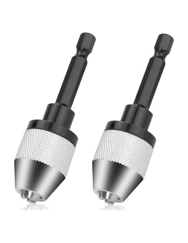 Adaptadores de Broca Sin Llave Fixinus 2 Piezas 0.3-6.5mm
