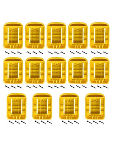 Soportes de Batería Dewalt 20V 60V Amarillo 14 Paquetes