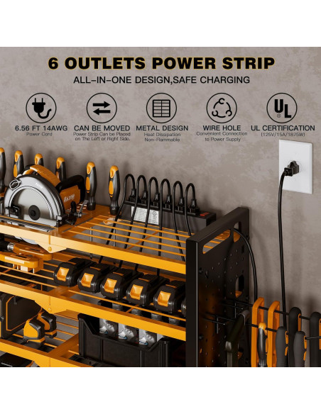 Organizador de Herramientas NattyDot 4 Niveles Amarillo Organizador de Herramientas NattyDot 4 Niveles Amarillo