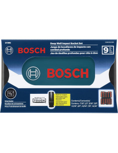 Conjunto de Sockets BOSCH 27286 9 Piezas para Alto Torque 2