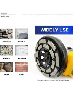 Disco de Molienda Diamante SHDIATOOL 125mm Doble Fila 2