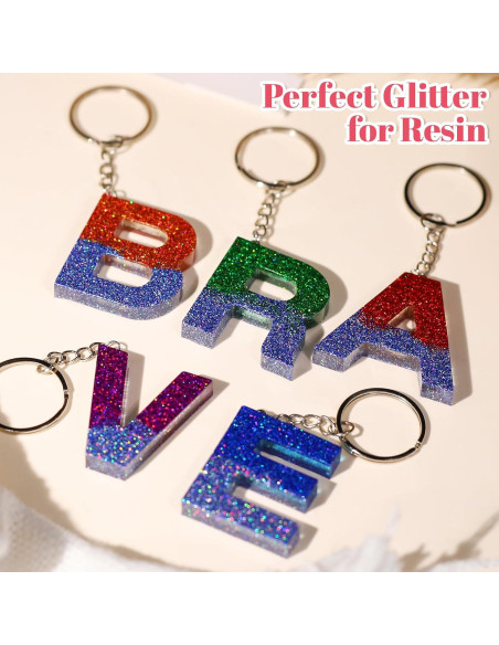 Brillo Fino Holográfico LEOBRO 24 Colores para Manualidades