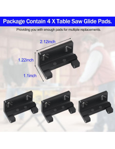 Almohadillas Deslizantes Bosch 4100 Reemplazo Paquete 4 Pzas 2