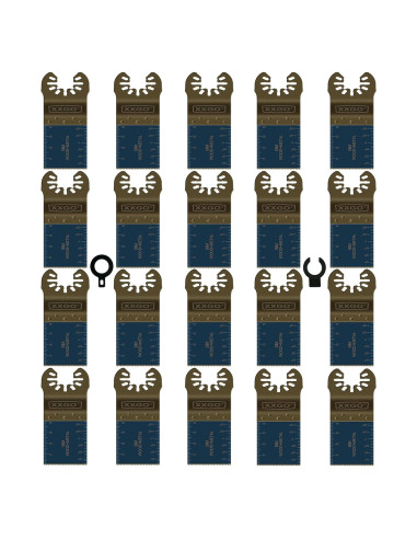 Cuchillas Multiherramienta Bi Metal 20 Pcs XXGO 8.89cm