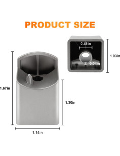 Tapa Extremo Mango Lavavajillas UYZO 00628998 Plata 2