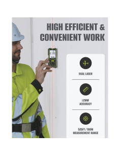 Medidor de Distancia Láser Inkerma RS-525 160m Recargable 2