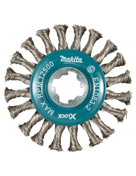 Rueda de Alambre Inoxidable Makita D-72590 X-Lock 11.5 cm