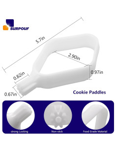Palas para Galletas SURPOUF Compatibles con Mezcladores 2