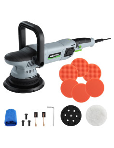 Pulidor WORKPRO 1080W Orbital Doble Acción 6 Velocidades