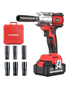 Llave de Impacto Inalámbrica AOBEN 21V 450 Nm con Accesorios