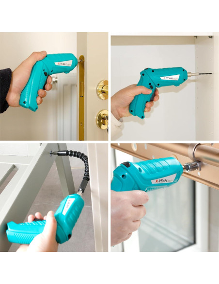 Destornillador Eléctrico X-YEAH 3.7V Inalámbrico con 45 Piezas