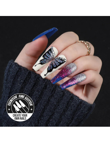 Set de 32 Brillos Extra Finos Teenitor para Manualidades y Uñas