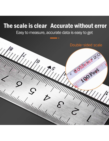 Cinta Métrica KSEIBI 302905 Fibra de Vidrio 15m Doble Cara