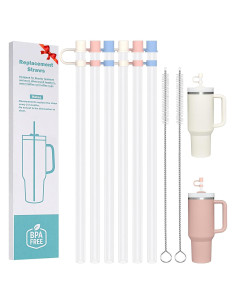 Pajitas Reutilizables HEYSKAY 6pc para Taza Stanley 30oz 40oz